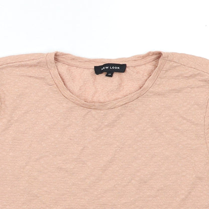 Womens UK Size 14 New Look Pink Basic Blouse