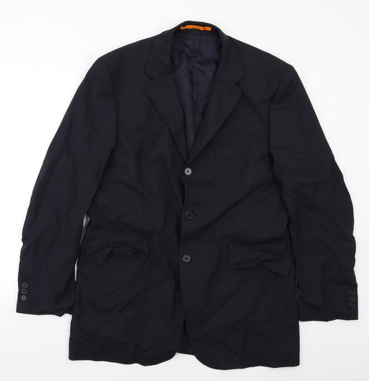 Mens UK Size 40 Karl Jackson Regular Black Suit Jacket