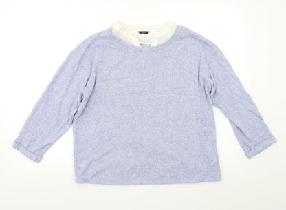M&Co Womens Blue   Pullover Jumper Size 12