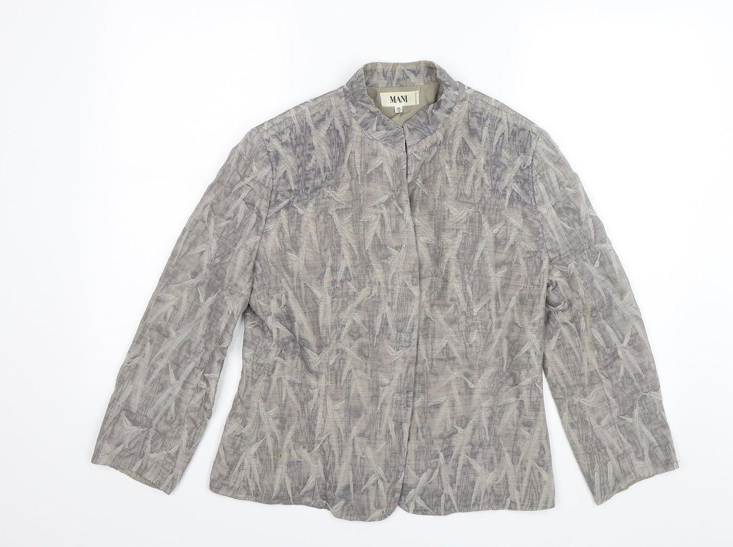 Mani Womens Grey   Jacket  Size 10
