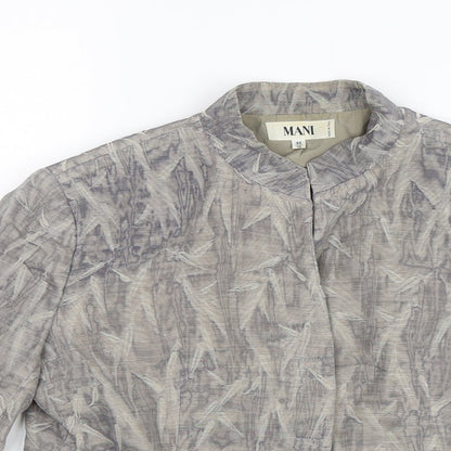 Mani Womens Grey   Jacket  Size 10