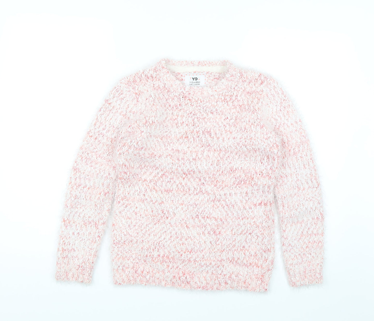YD Girls Pink   Pullover Jumper Size 11-12 Years