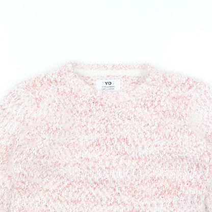 YD Girls Pink   Pullover Jumper Size 11-12 Years