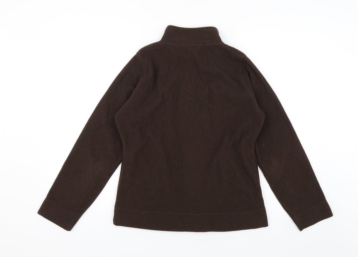 Womens UK Size S Isle Brown Full Zip Jumper