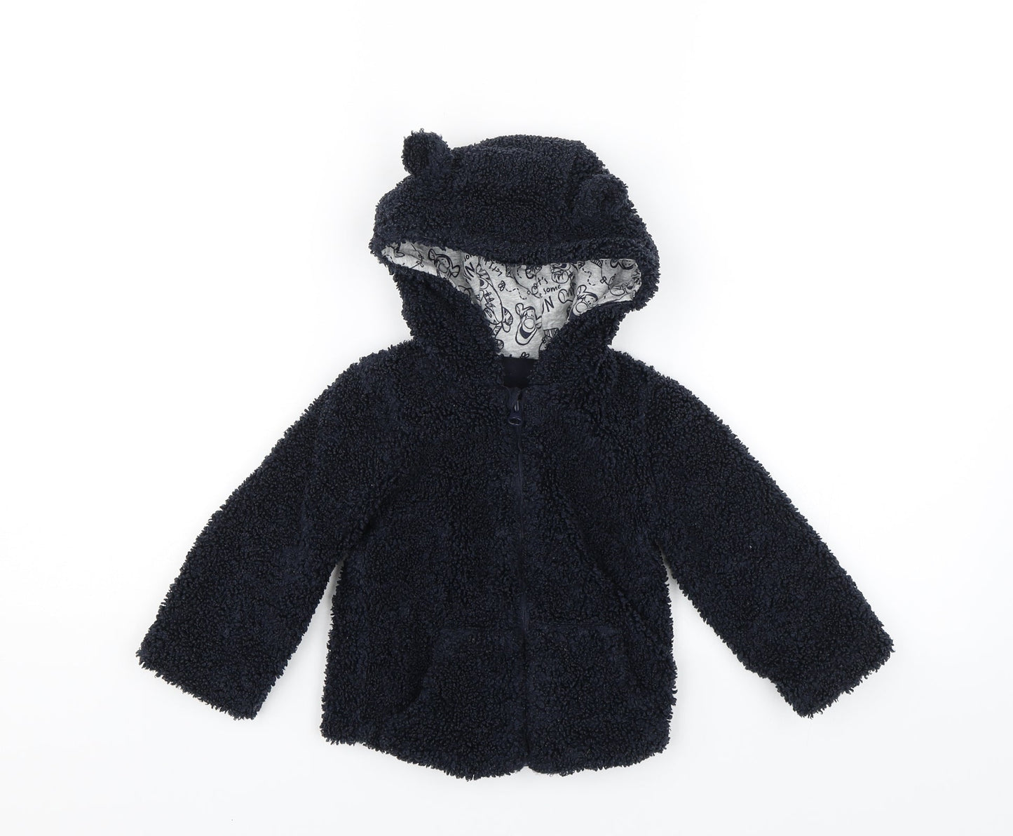 George Baby Blue   Full Zip Jumper Size 12-18 Months  - Tiger