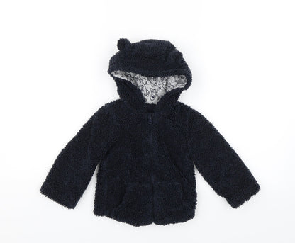 George Baby Blue   Full Zip Jumper Size 12-18 Months  - Tiger