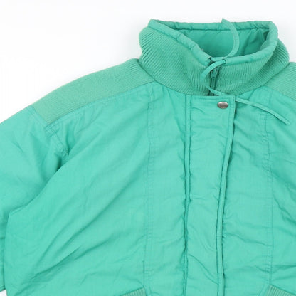 Womens UK Size 12 Sensations Green Anorak Coat
