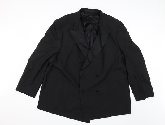 Mens UK Size 42 Preworn Regular Black Suit Jacket