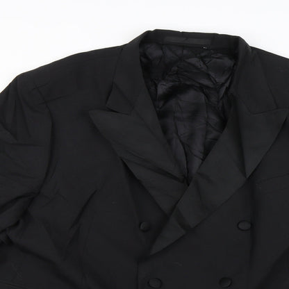 Mens UK Size 42 Preworn Regular Black Suit Jacket