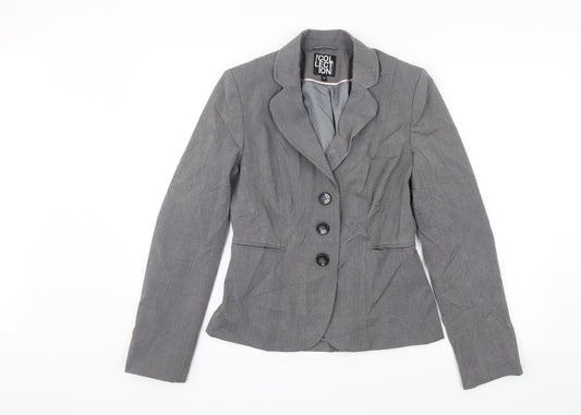 Debenhams Womens Grey   Jacket Blazer Size 10