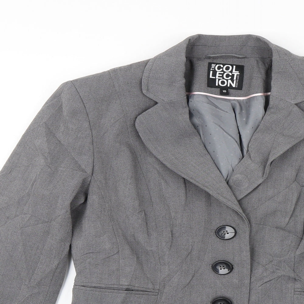 Debenhams Womens Grey   Jacket Blazer Size 10