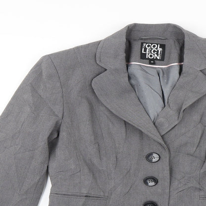 Debenhams Womens Grey   Jacket Blazer Size 10