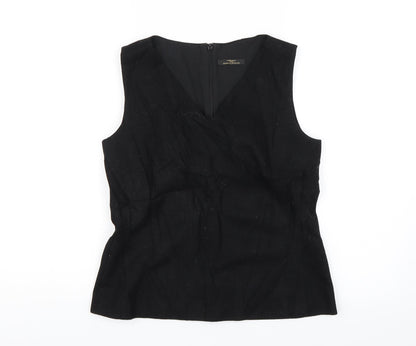 Womens UK Size 8 Marks and Spencer Black Basic Blouse