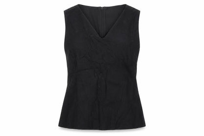 Womens UK Size 8 Marks and Spencer Black Basic Blouse