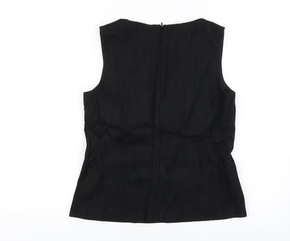 Womens UK Size 8 Marks and Spencer Black Basic Blouse