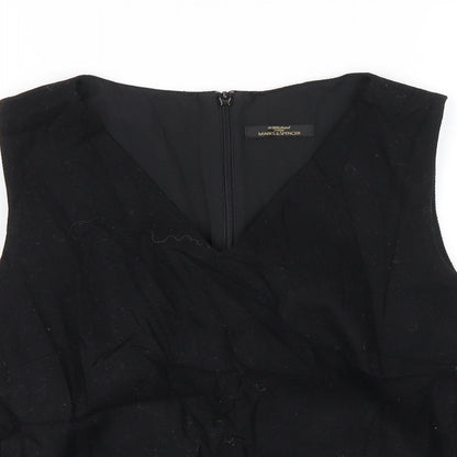 Womens UK Size 8 Marks and Spencer Black Basic Blouse