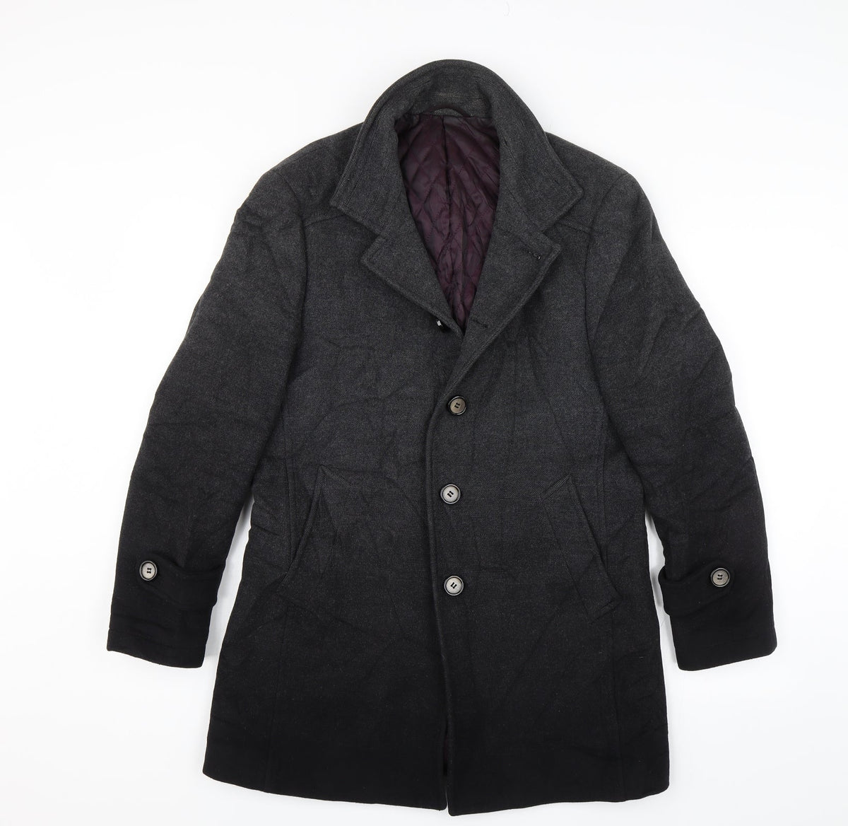 Heilan Home Womens Grey   Pea Coat Jacket Size 48