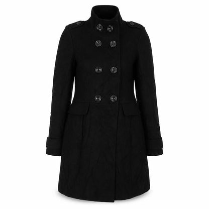 Marks & Spencer Womens Black   Overcoat Jacket Size 8