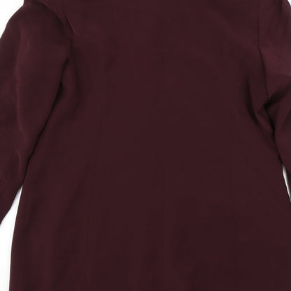 Marks and Spencer Womens Red   Overcoat Jacket Size 14