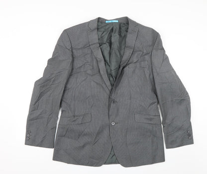 Mens UK Size 42 Burton Regular Grey Suit Jacket