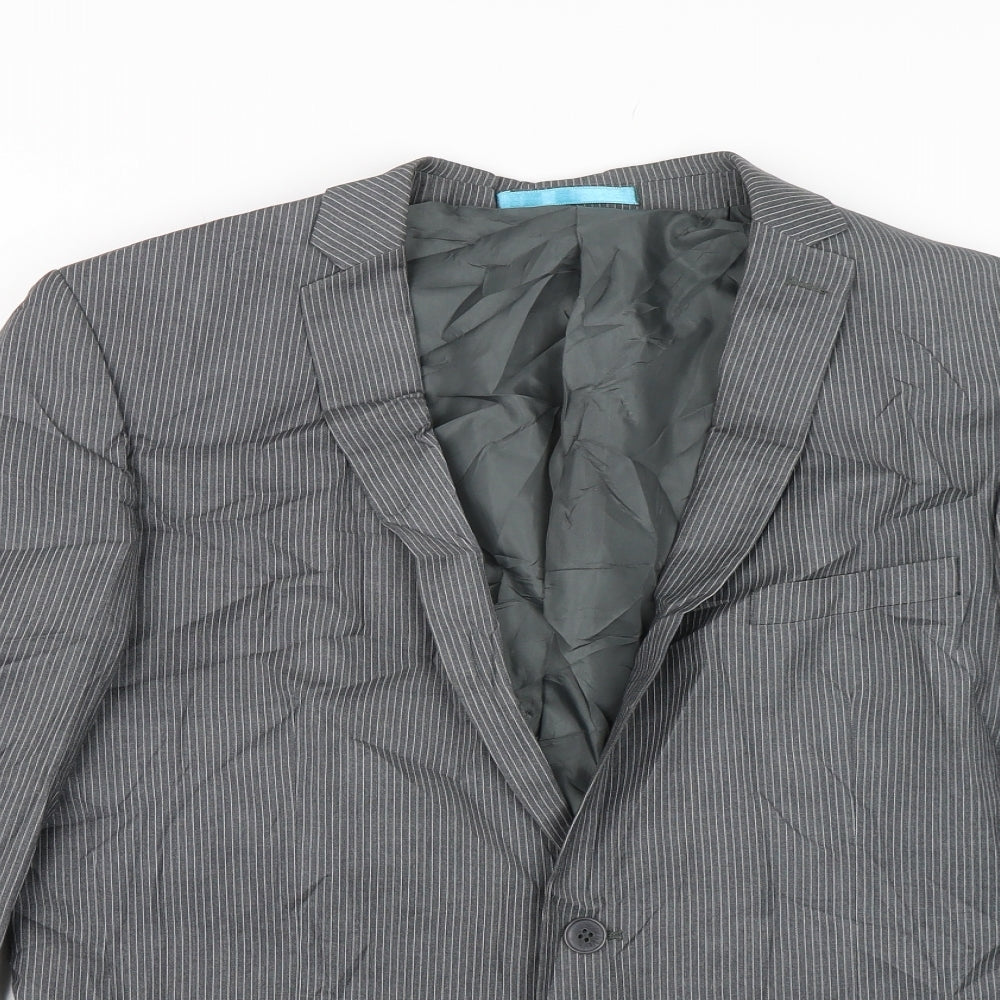 Mens UK Size 42 Burton Regular Grey Suit Jacket
