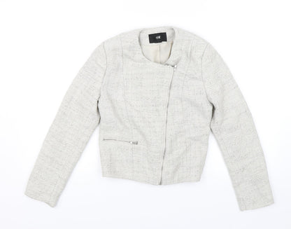 Womens UK Size 6 H&M Grey Jacket