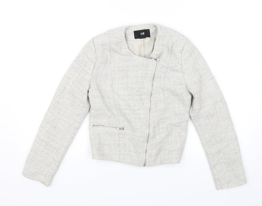 Womens UK Size 6 H&M Grey Jacket