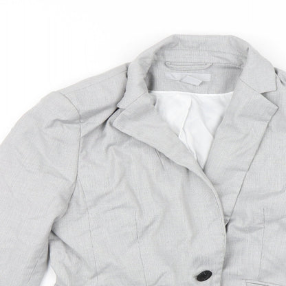 H&M Womens Grey   Jacket Blazer Size 8