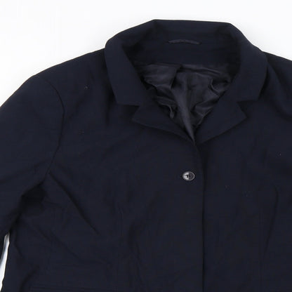 Canada Womens Blue   Overcoat Jacket Size 18