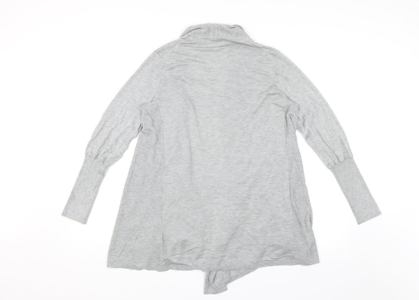 M&S Womens Grey   Cardigan Jumper Size M