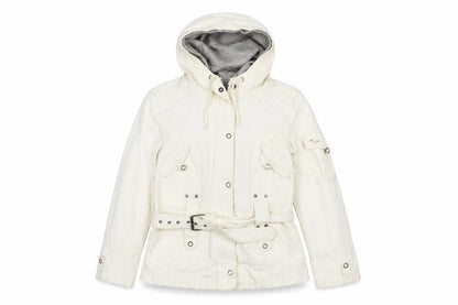 Soya Womens White   Parka Jacket Size S