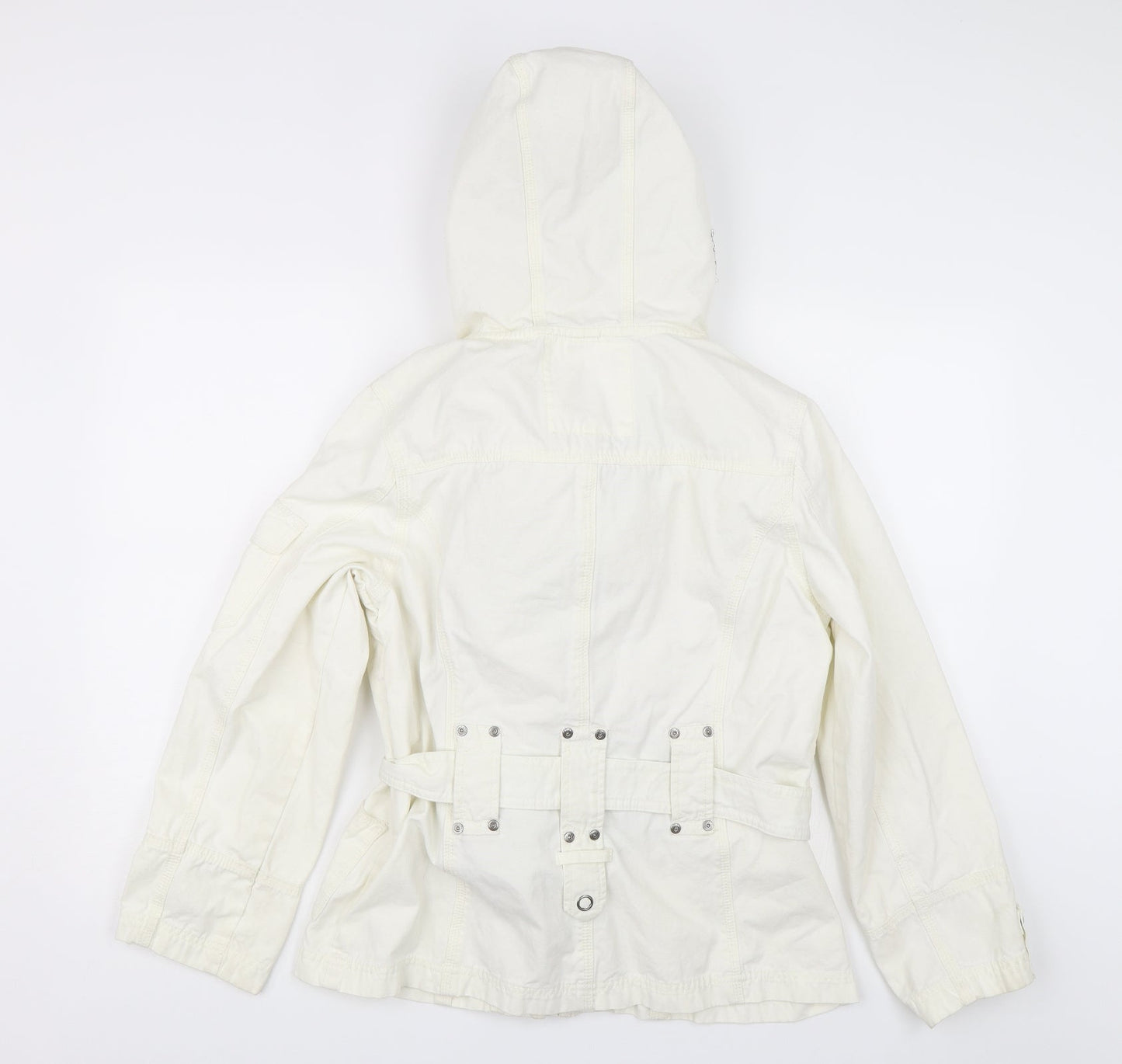 Soya Womens White   Parka Jacket Size S