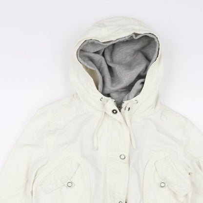 Soya Womens White   Parka Jacket Size S