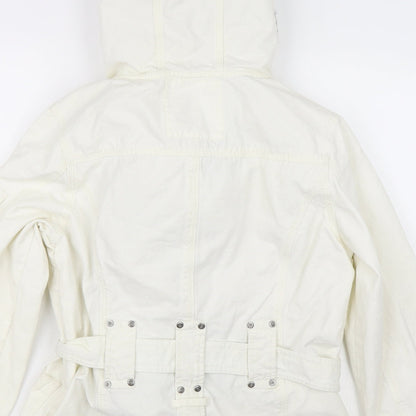 Soya Womens White   Parka Jacket Size S