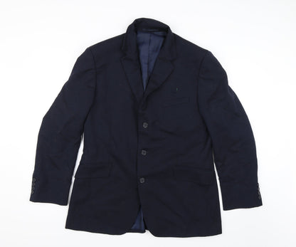 Mens UK Size 42 Preworn Regular Blue Suit Jacket