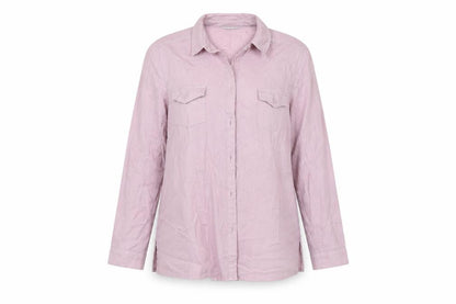 Womens UK Size 16 EWM Pink Basic Button-Up