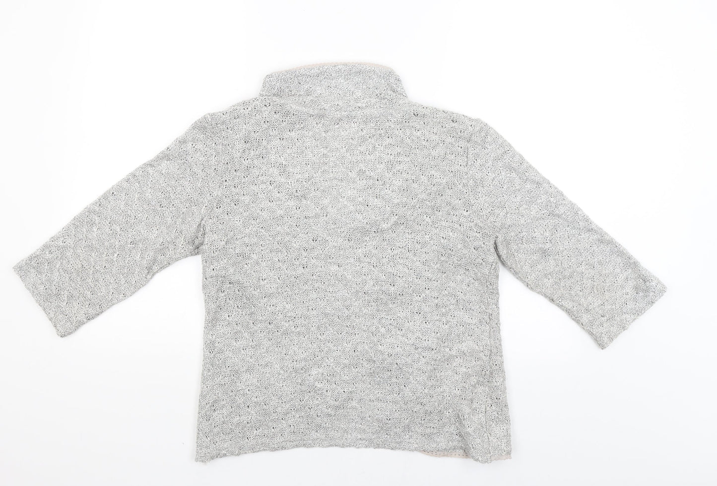 Per Una Womens Grey   Cardigan Jumper Size M