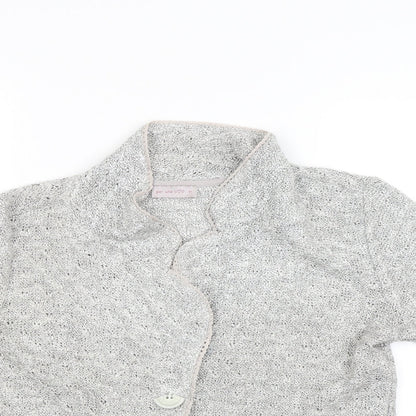 Per Una Womens Grey   Cardigan Jumper Size M