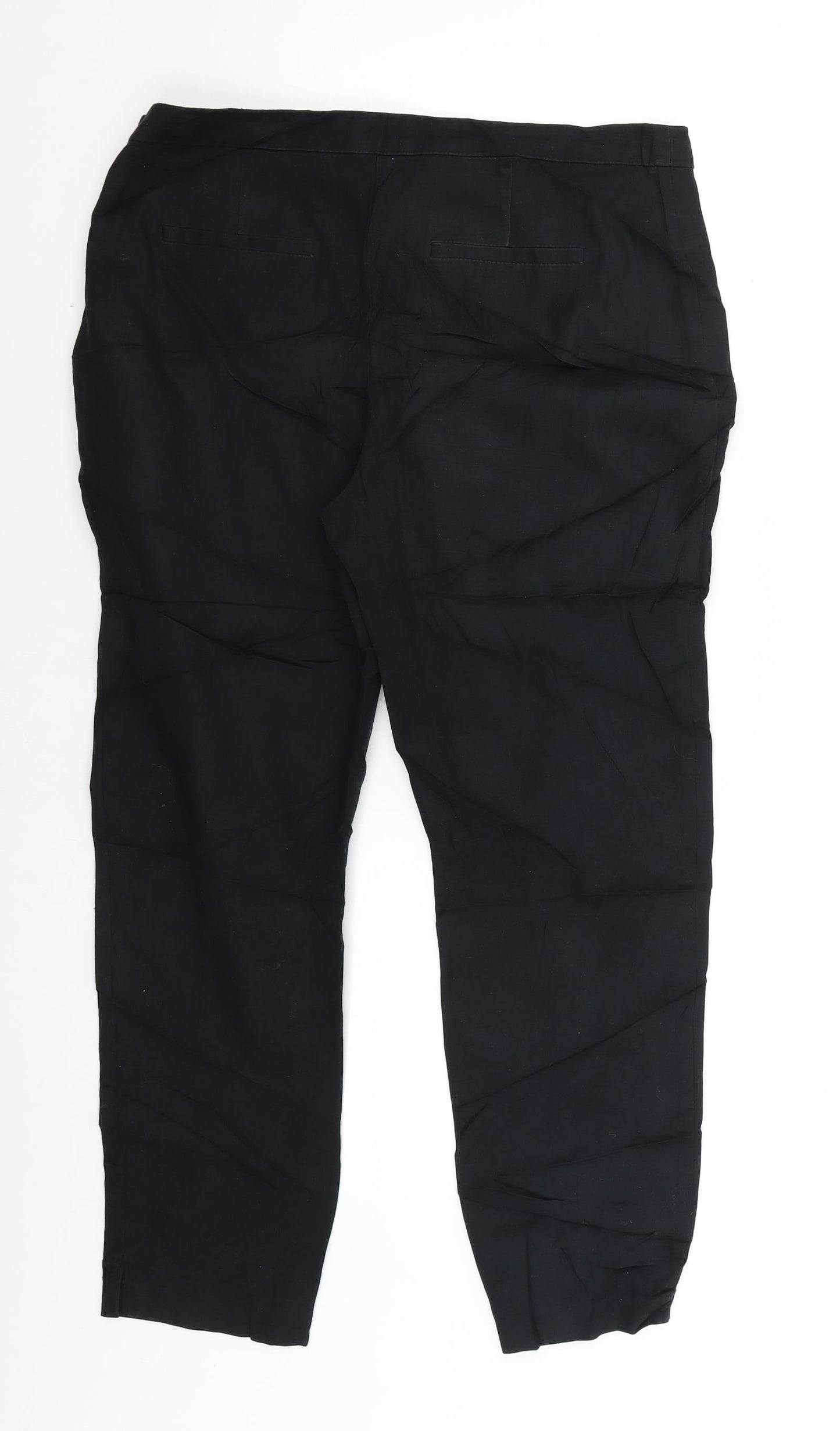 Womens UK Size 12 NEXT Regular Fit  Black Trousers