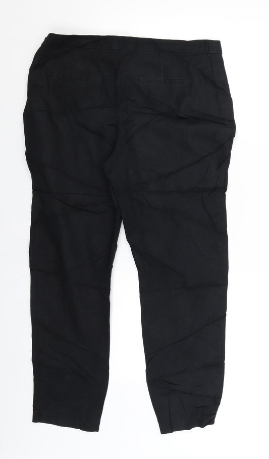 Womens UK Size 12 NEXT Regular Fit  Black Trousers