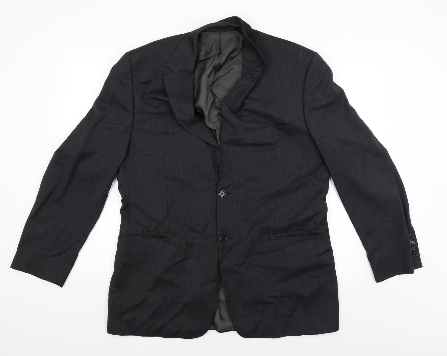 Mens UK Size 42 Marks and Spencer Regular Black Suit Jacket