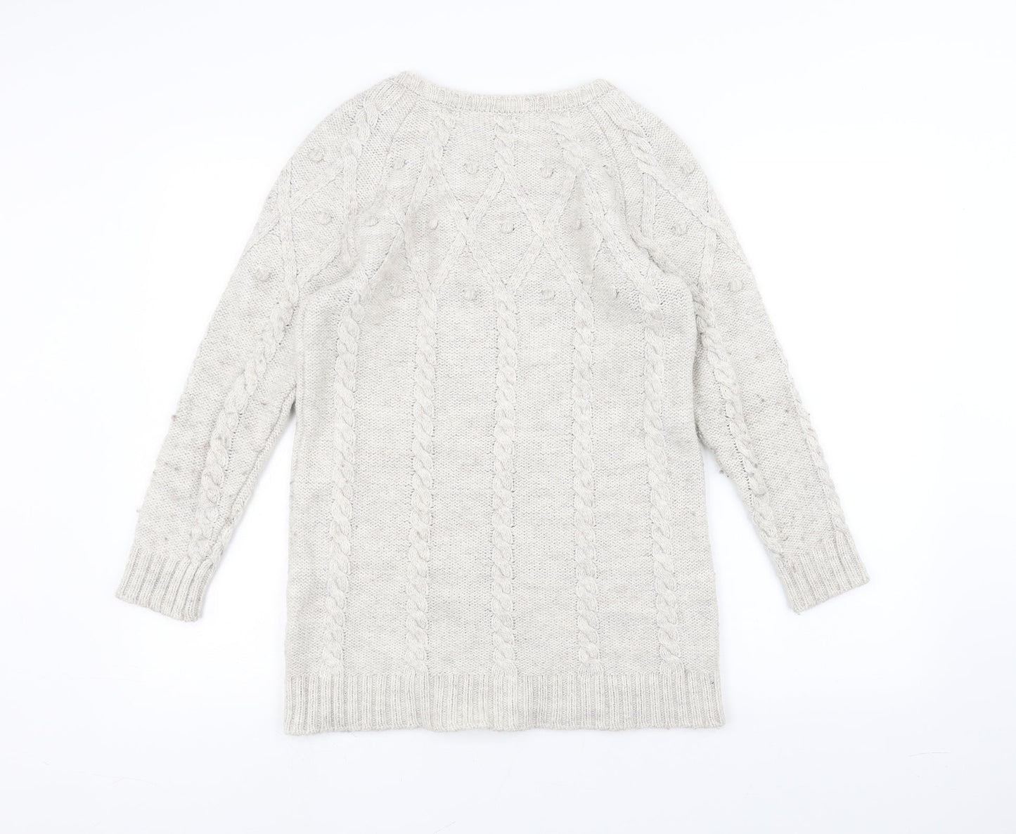 Womens UK Size 14 Marks and Spencer White Pullover Jumper