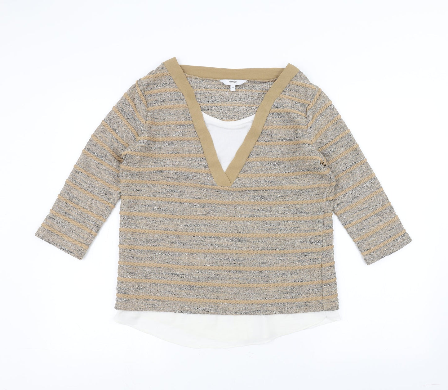 Womens UK Size 10 NEXT Brown Pullover Jumper