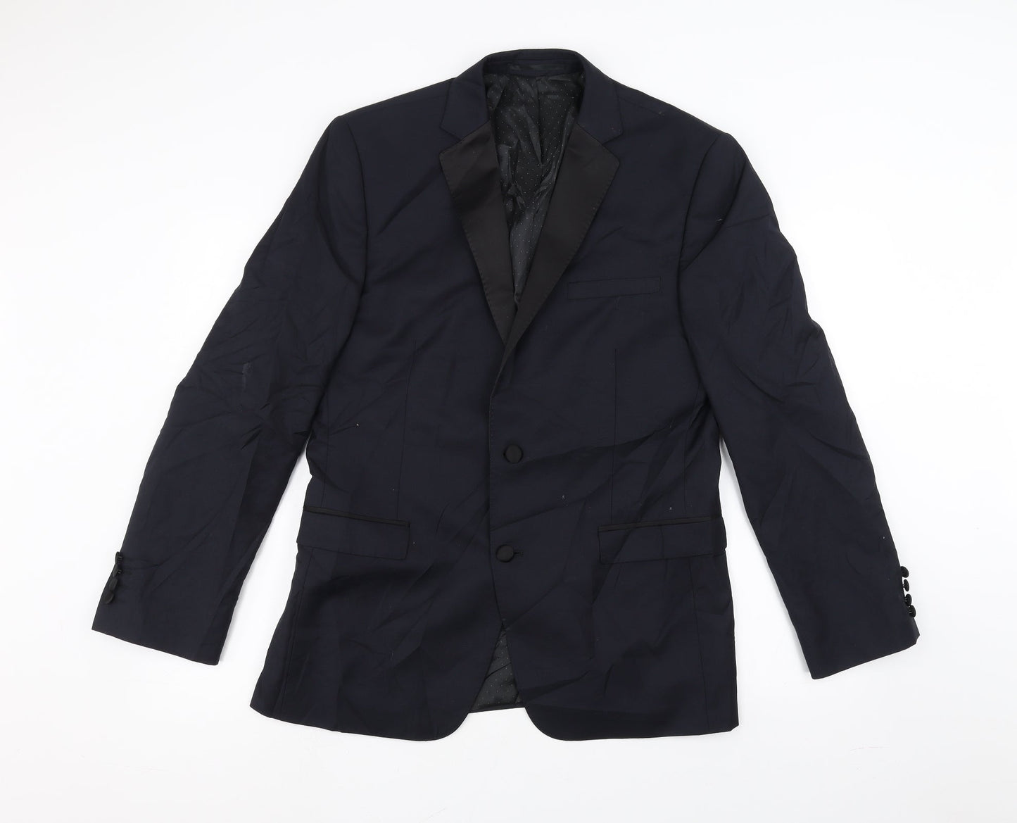Mens UK Size 40 French Connection Regular Blue Suit Jacket
