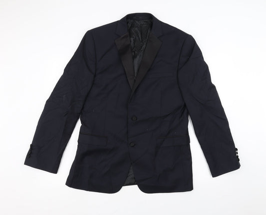 Mens UK Size 40 French Connection Regular Blue Suit Jacket