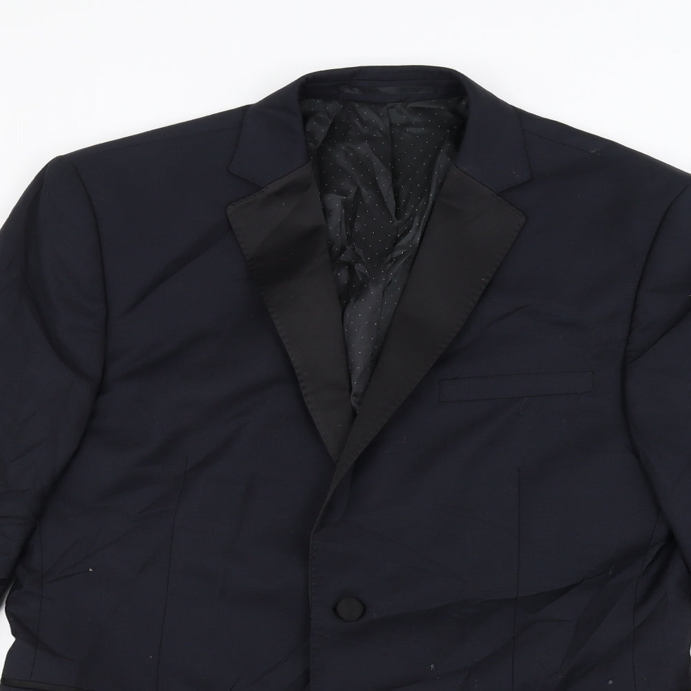 Mens UK Size 40 French Connection Regular Blue Suit Jacket