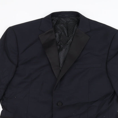 Mens UK Size 40 French Connection Regular Blue Suit Jacket