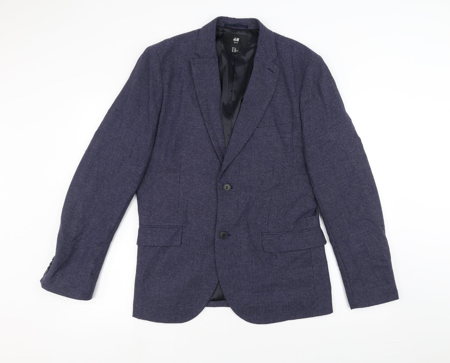 Mens UK Size 42 H&M Regular Blue Suit Jacket