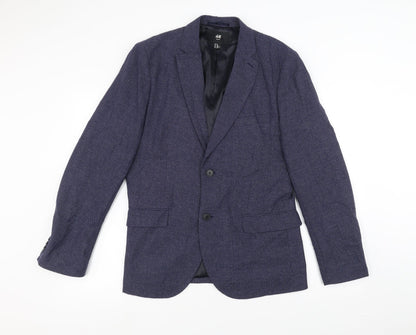 Mens UK Size 42 H&M Regular Blue Suit Jacket