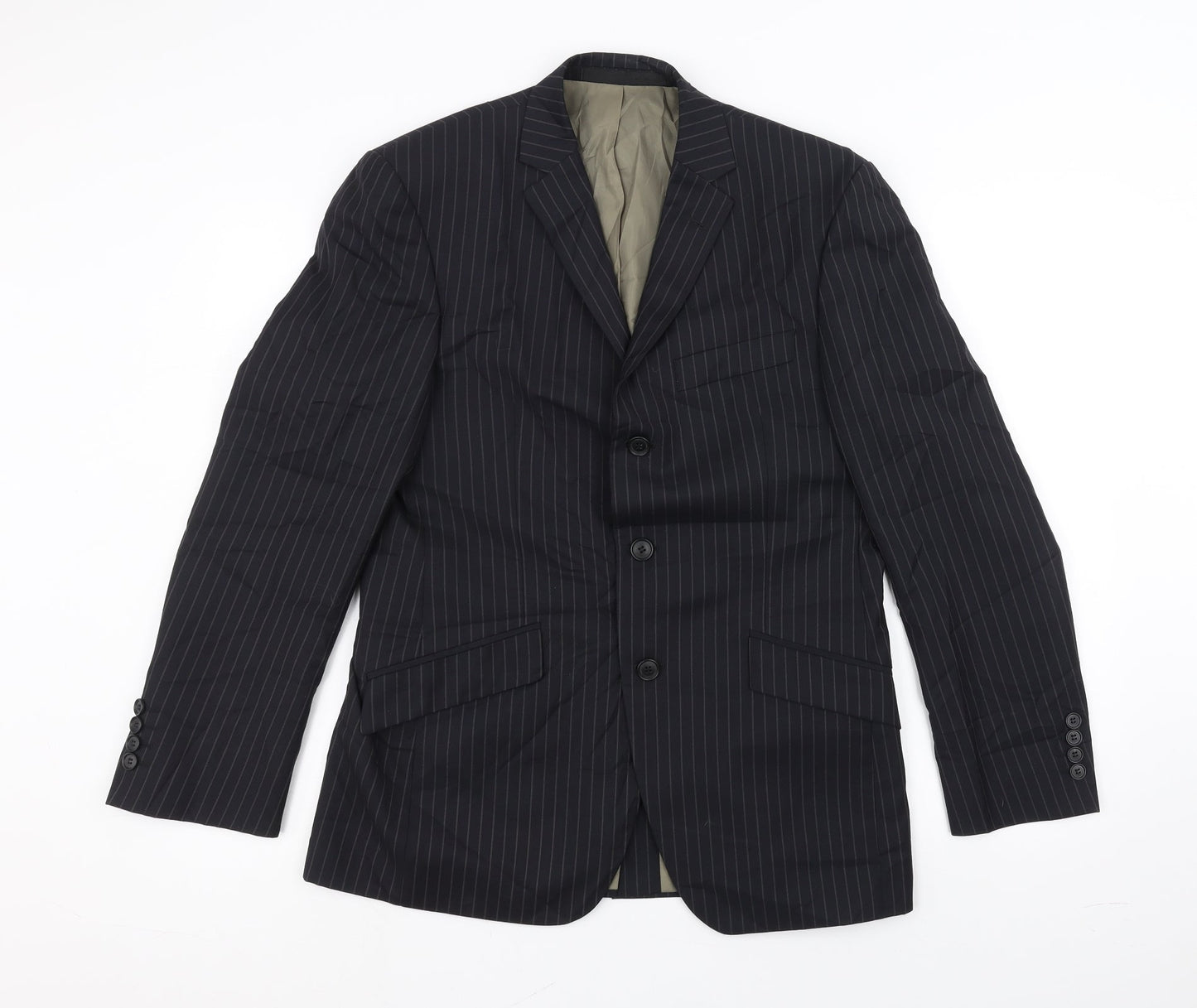 Mens UK Size 38 Marks and Spencer Regular Blue Suit Jacket